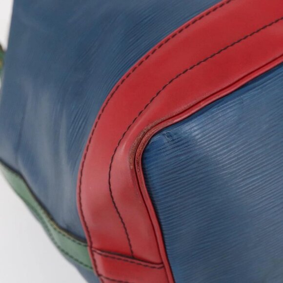 LOUIS VUITTON Epi Tricolor Noe Shoulder Bag Blue Red Green M44082 Auth 143946 - Picture 5 of 16